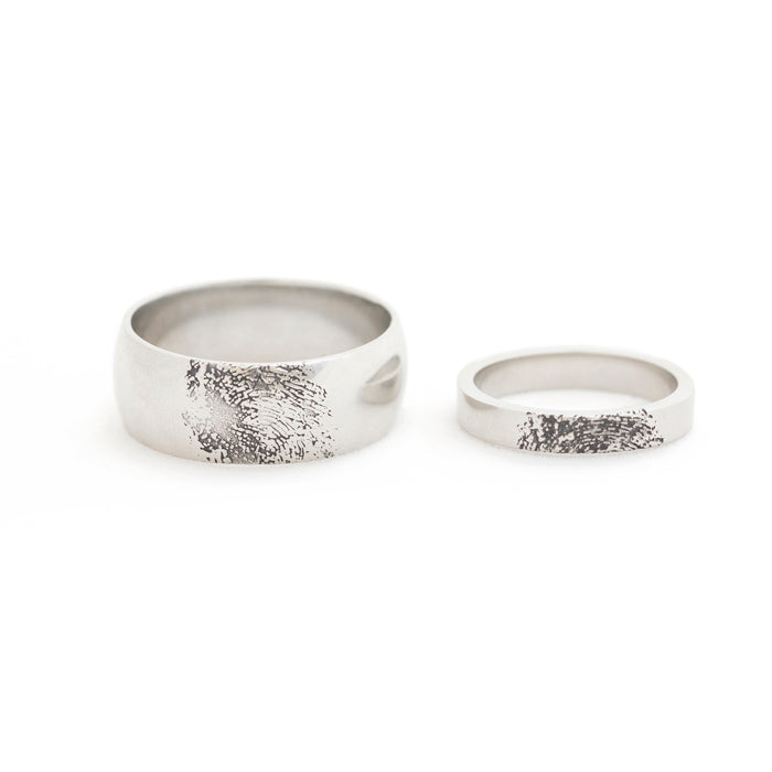 Custom Finger Print Wedding Bands