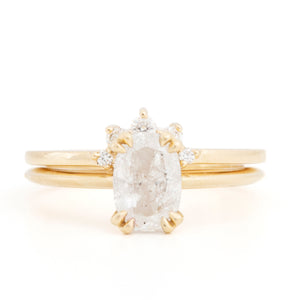 Gold Diamond Crown Stacking Ring