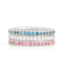 Load image into Gallery viewer, Birthstone Eternity Bands